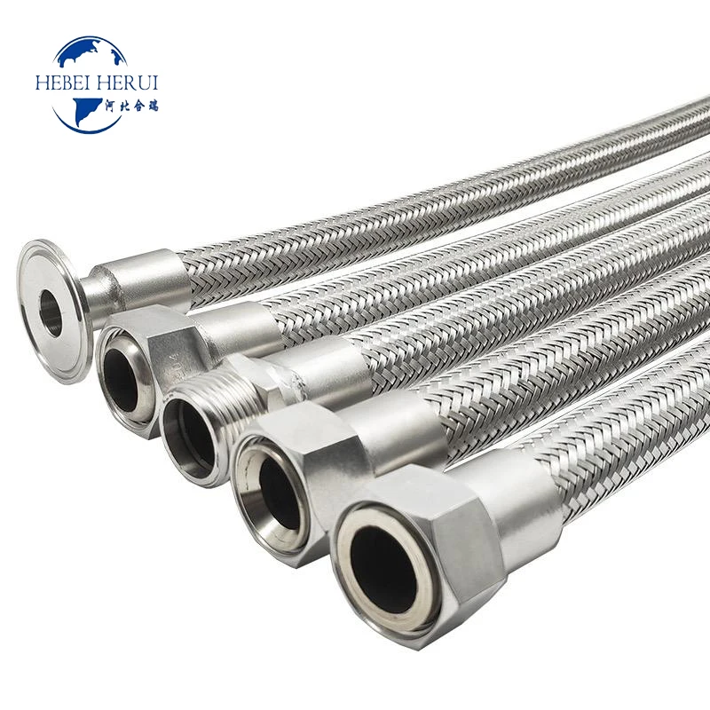 Проволочный плетеный из нержавеющей стали гофрированный гибкий газовый Соединительный металлический гибкий шланг