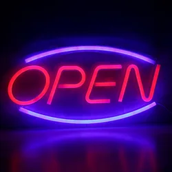 Hot Sales open led neon sign lights for business shop Usb Powered Acrylic Backboard Led Blink Rgb Neon Light