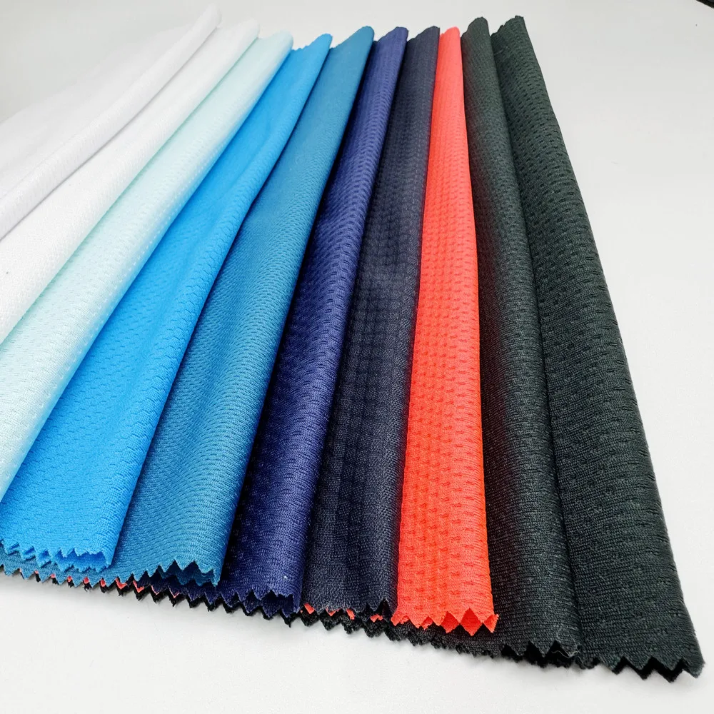 Dry Fit Knitted 100 Polyester Mesh For Sportswear