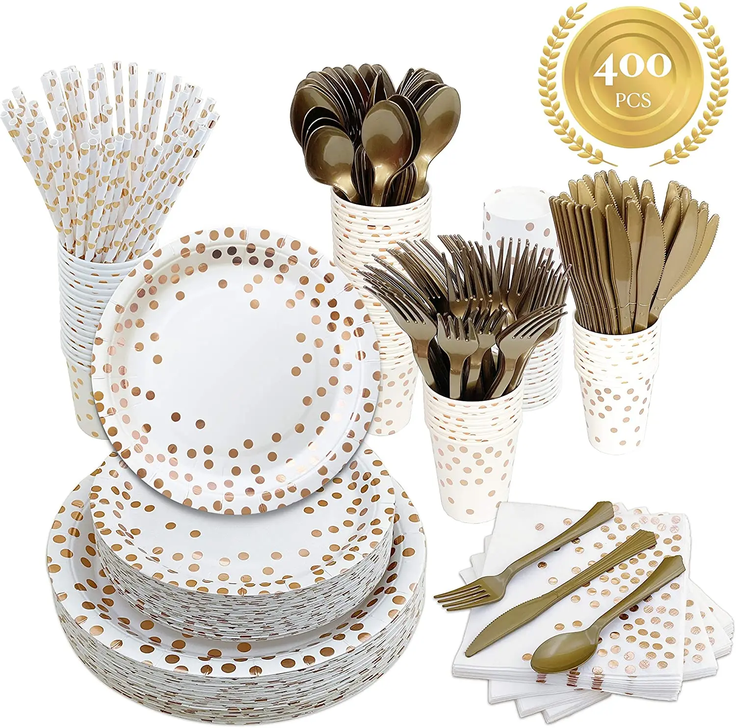 We Can Bearly Wait  Black Birthday Party Tableware Set Black and Rose Gold Paper Plate Party Set and Napkins Sets