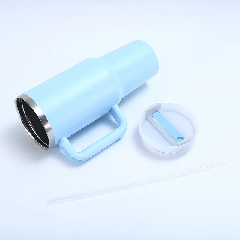 Most Popular 40oz Eco-friendly Vacuum Tumbler 304 Stainless Steel Vacuum Flask Travel Mug with Straw Insulated Thermal