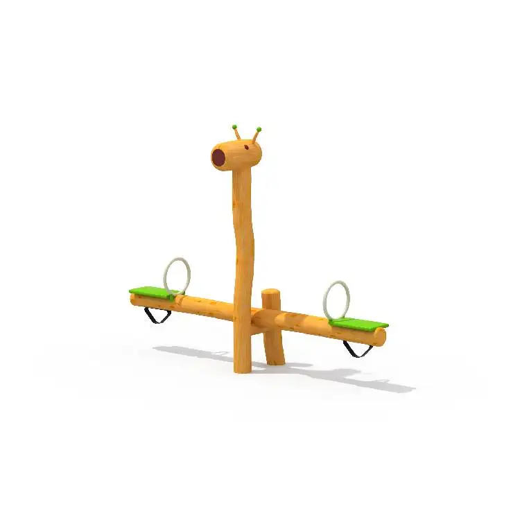 High quality wood playground seesaw outdoor for sale