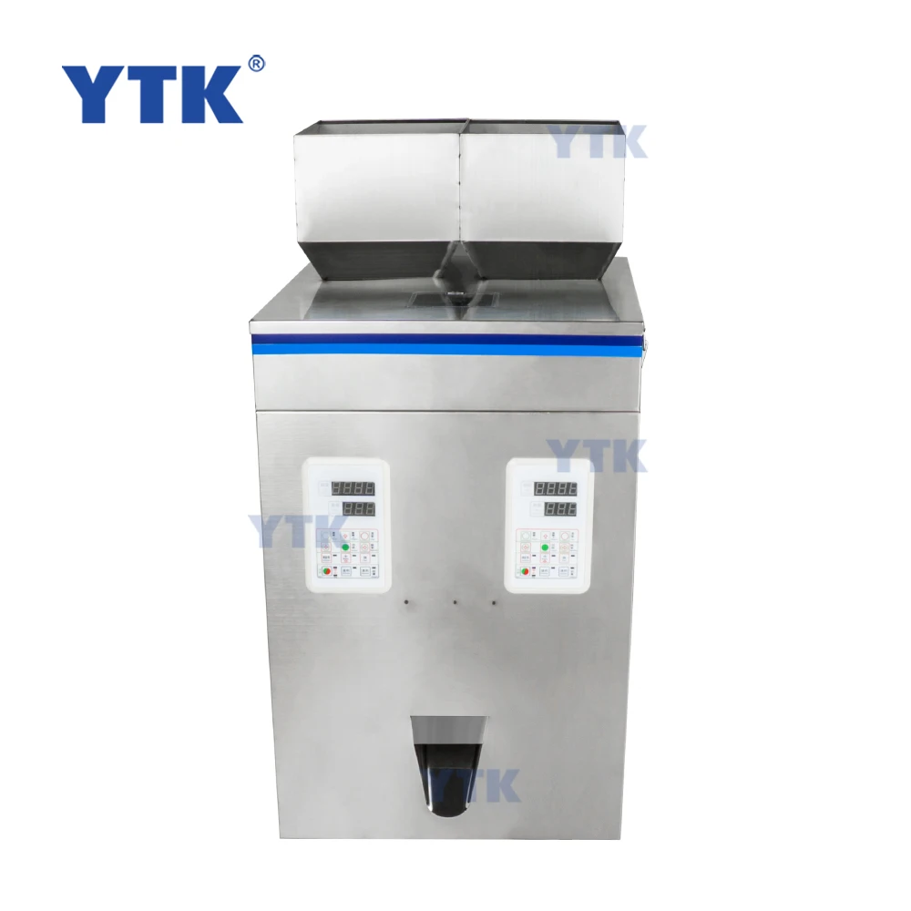 2-200g Two Heads Weighing Filling Machine Rice Spice Dried Fruits Nuts Peanuts Almond Soybean Grain Granule Powder Dispenser