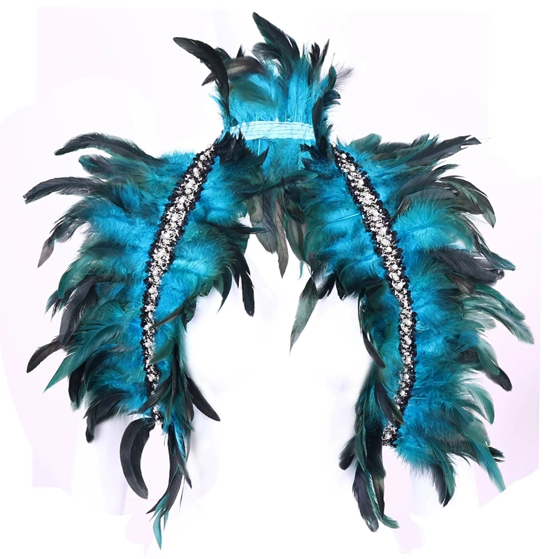 Women Feather Adjust Shoulder Wing Role Play lingerie Halloween Festival Gifts Feather Shoulder Nature Wings Burning Man