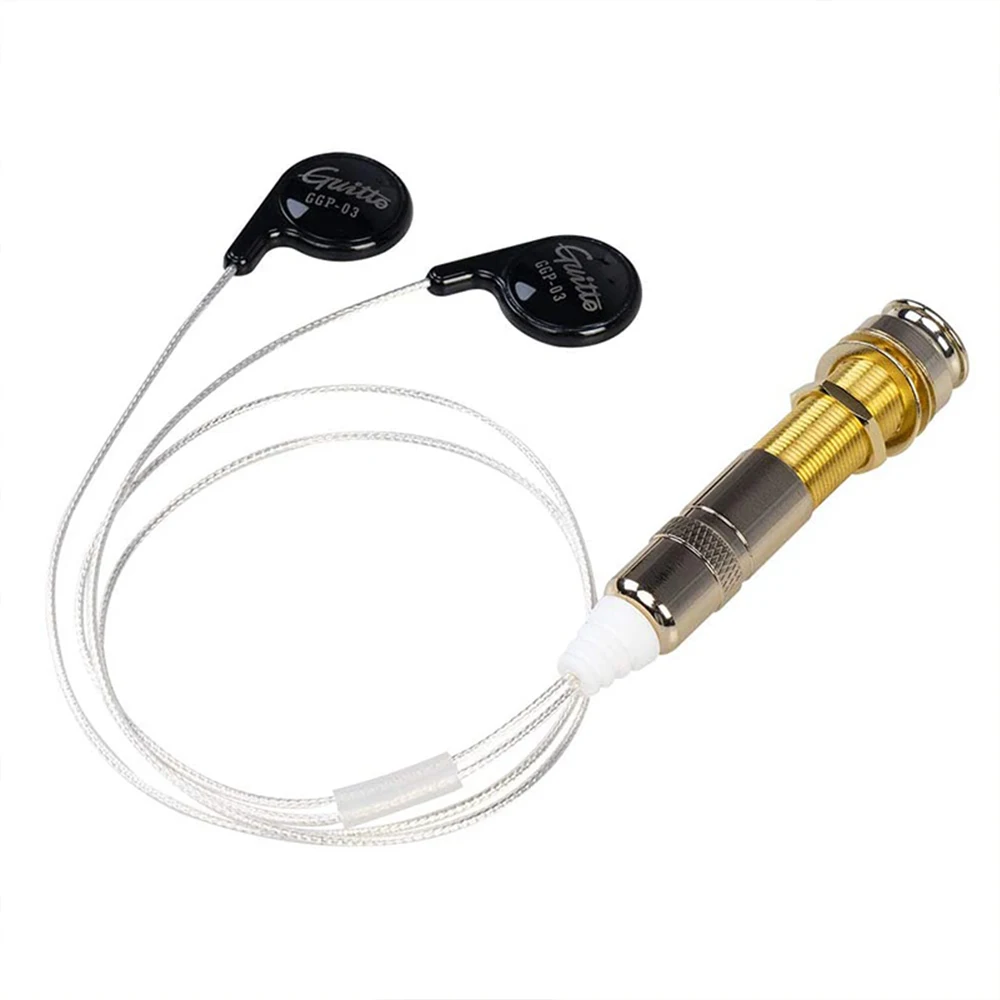 GGP-03 Guitar Pickups Piezo Contact Microphone Adhesive Acoustic Guitar Ukulele Violin Pickup