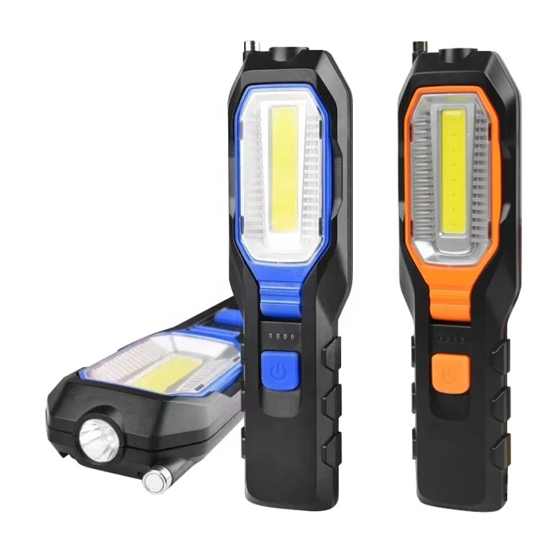 Outdoor using car repairing USB rechargeable Portable COB led work light with Magnetic