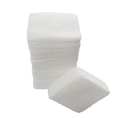 OEM Non sterile First Aid Wound Care Dressing Sponge Medical Plain Gauze Pad 100%Cotton Breathable Absorbent Gauze Swab