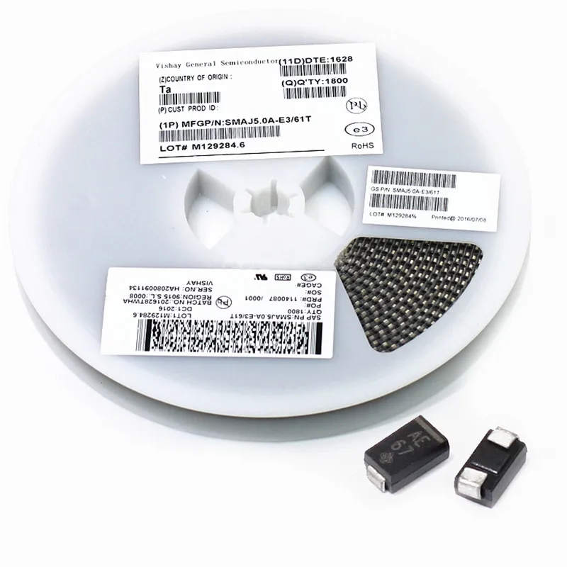 100% новый SMAJ6.0A SMAJ6.0CA 6V 400W smaj DO-214AC SMD телевизоры модуль диодного выпрямителя высокоскоростной коммутации диоды для подавления переходных скачков