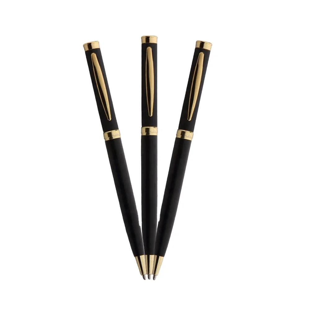 VINTAGE  10K BALL PEN FILLED DESK TOP INK PEN