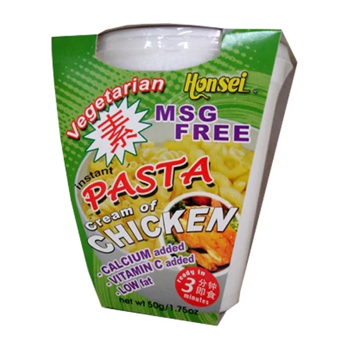 Honsei Instant Vegetarian Ceamer Of Chicken Cup Pasta Single Packaging 3 Mins Ready Meal