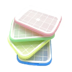 Hot Sale Perforated Home Kitchen DIY Bean Sprouts Culture Plastic Tray Hydroponics Seedling Tray