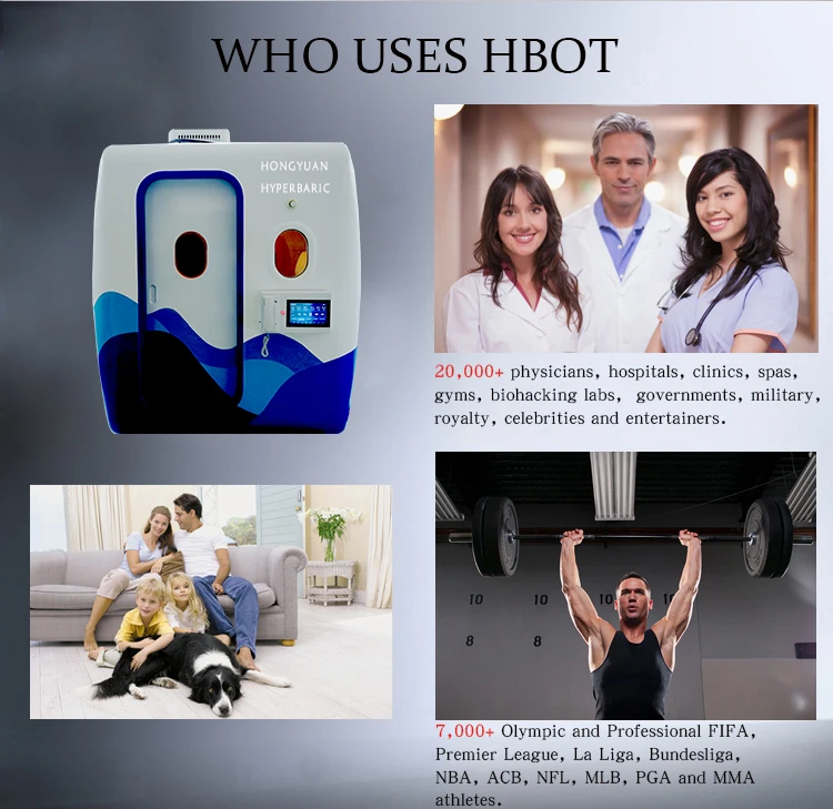 Hongyuan 2.0 ATA HBOT Chamber Hyperbaric Oxygen Chamber by Manufacturer for Rehabilitation Therapy Supplies