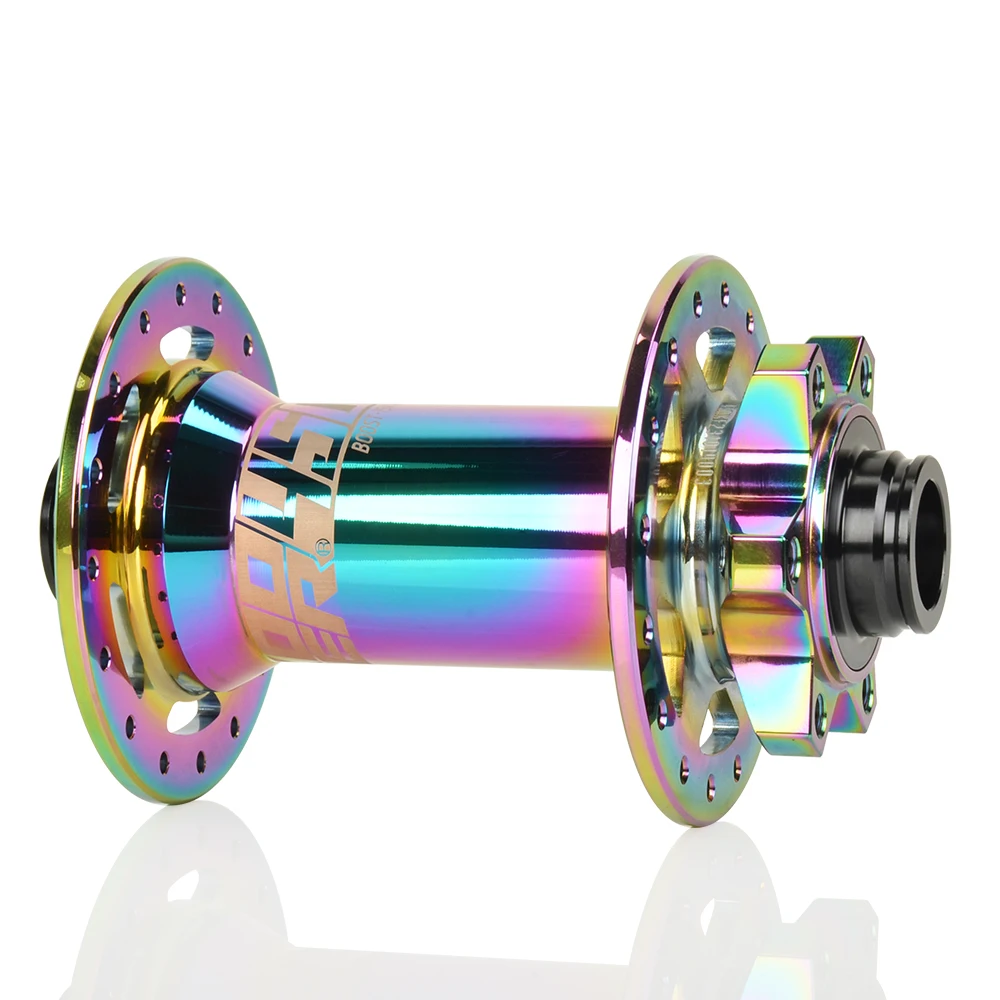 Koozer 450 Boost Oil Slick Front MTB Hub 15x110mm 15x100 THRU 32H 6-Bolts 2 Sealed Bearing AL7075 Light Bike Parts Bicycle Hubs