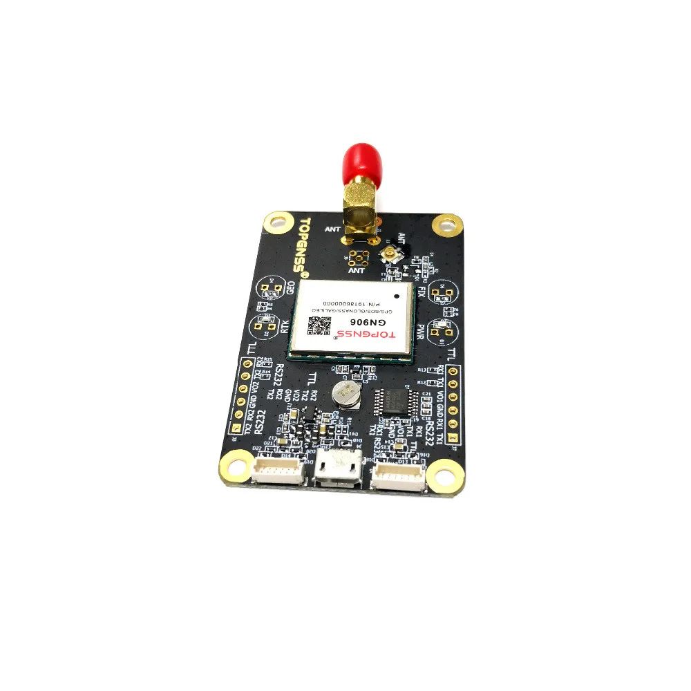 High-precision centimeter dual-frequency ZED-F9P RTK GNSS GPS module EVB withT0P906 helical antenna  AN306