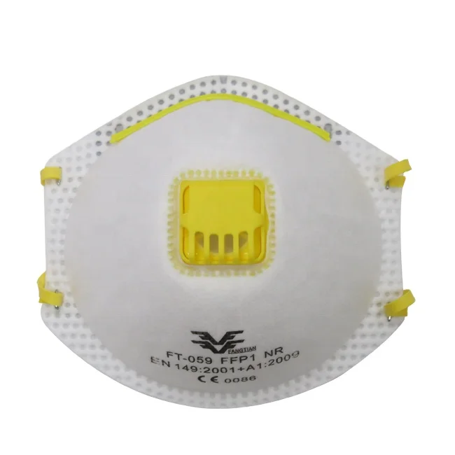 New Arrival Best Prices Effective Filterability FT-059 CE FFP1V NR Filter Mask Personal Protection With PU Nose Lining Pad