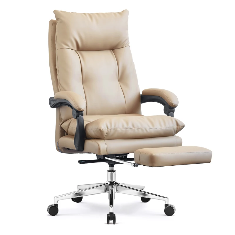 New Arrivals Revolving Luxury Chair Office  Reclining Desk Chairs Boss Leather Executive Office Chair With Footrest