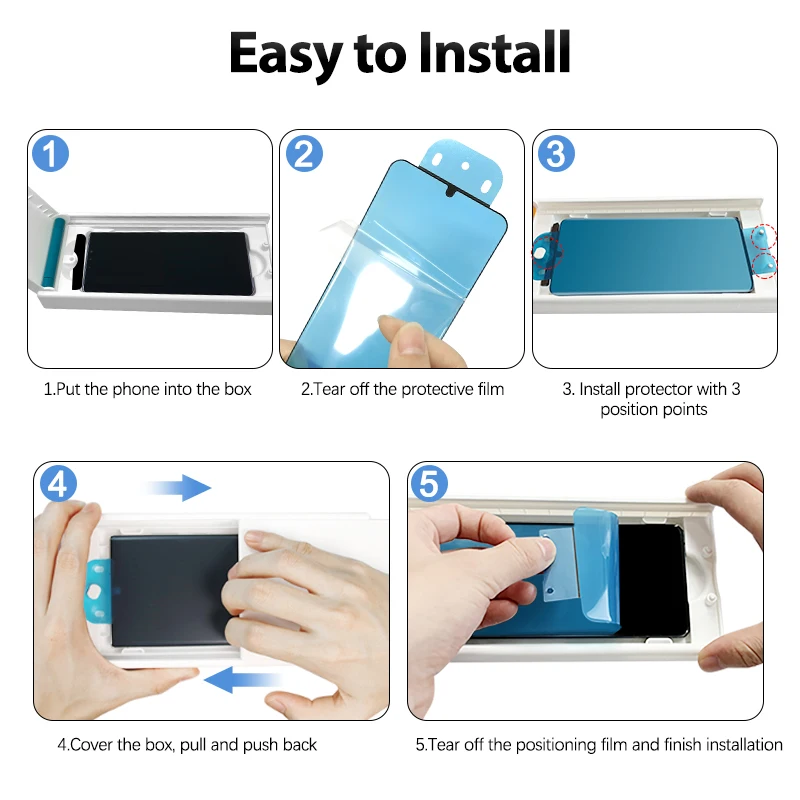 Magic box Samsung Galaxy S23 S22 Ultra 28 Degree privacy screen protector with easy-install Installation kit ceramic film