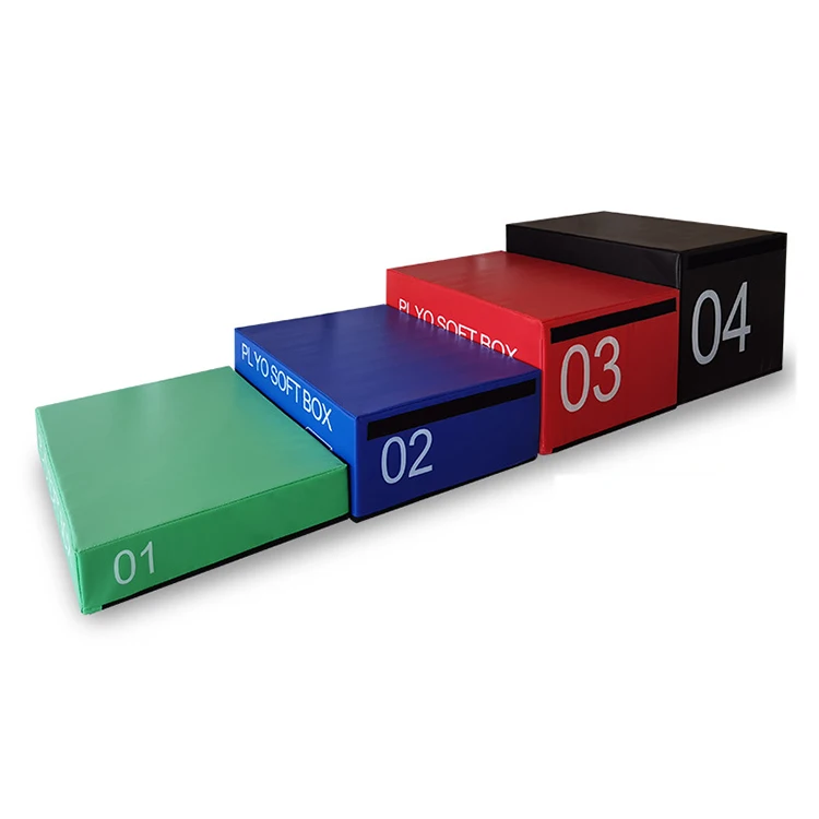 Factory Price For 3 In 1 Plyometric Boxes PVC Soft Jumping Exercises Plyo Boxes