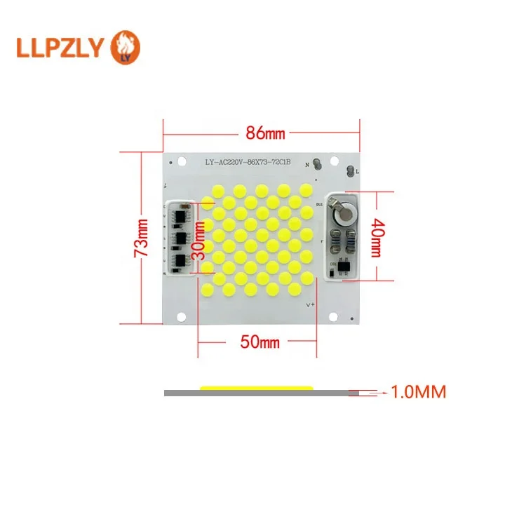 High power LED lamp chip high voltage 220V LED white light chip 50W