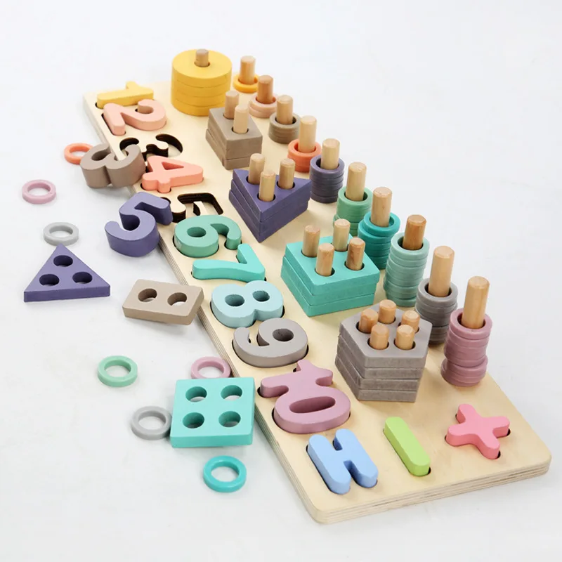 Wood toys for kids montessori education toys kids 4 years wooden toys educational