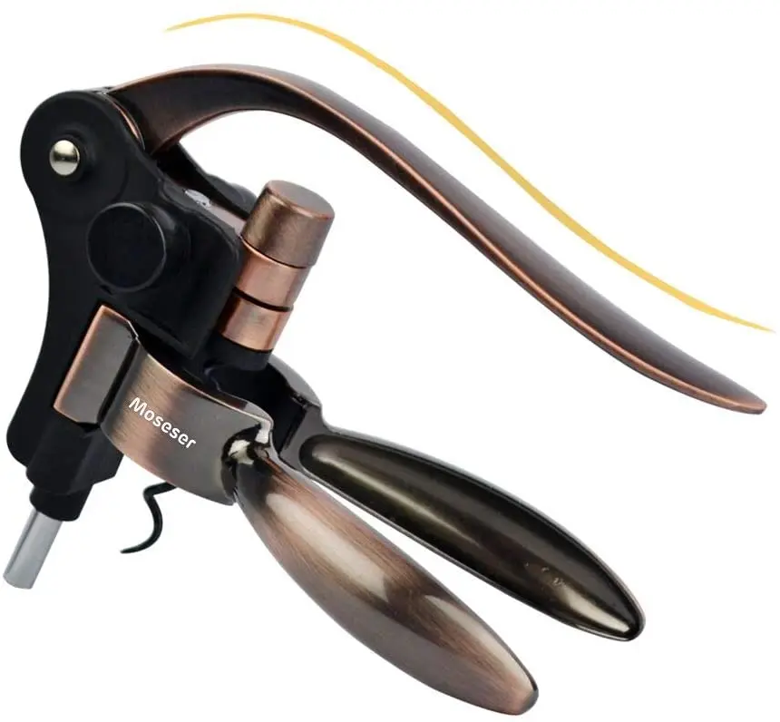 customized bronze  Wine  bottle opener Accessory sets rabbit corkscrew wine opener Corkscrew wine accessories gift set