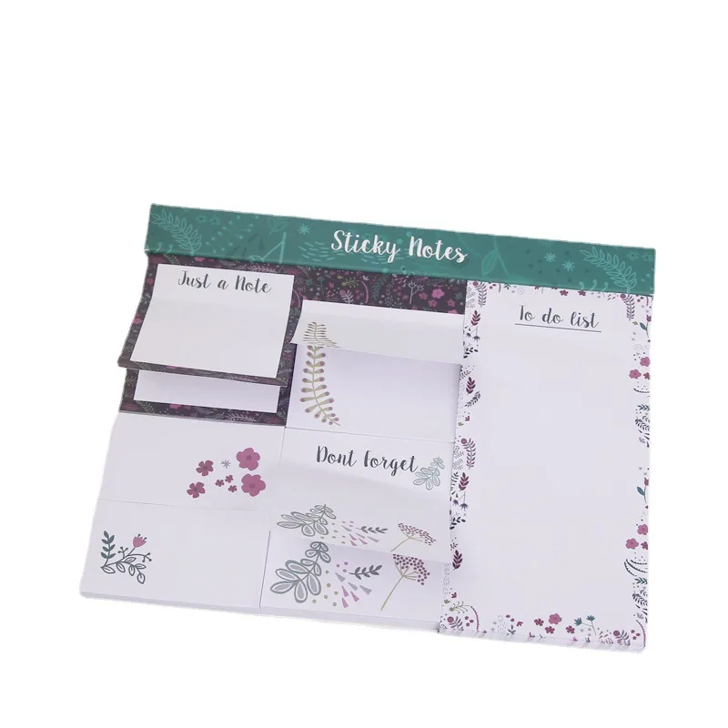 50 sheets 80g paper Post notes combination N times customized logo memo card notes set Vietnam paper factory wholesale