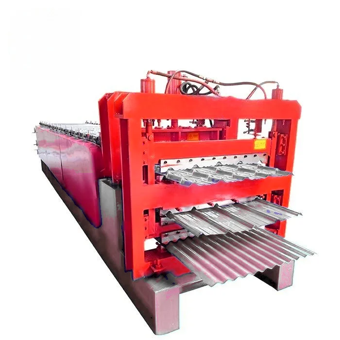 3-in-1 Triple Layer 0.3-0.8mm Galvanized Steel Roof Sheet Roll Forming Machine for Construction Material Making