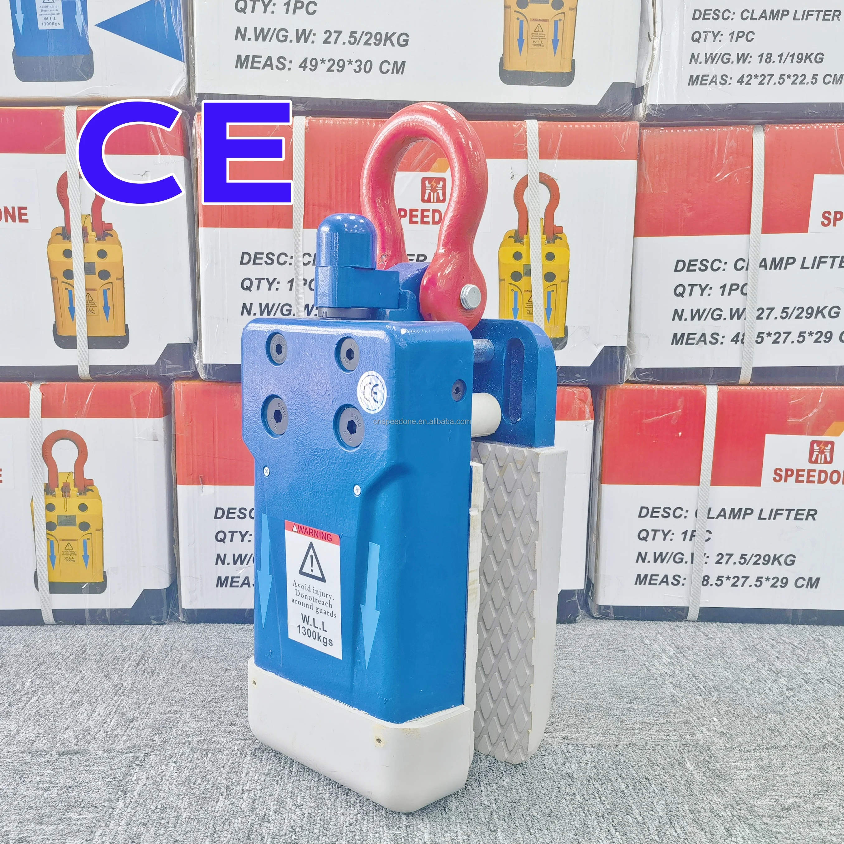 Automatic Slab Lifter Clamps for Stone Granite & Marble Big plate Steel/Metal Lifts up to 1300kg 10-55mm