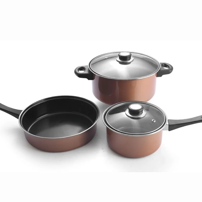Оптовая продажа, экологически чистые бездымные кастрюли для супа в виде ВОК, каменные кастрюли и сковородки Maifan, домашняя кухонная посуда высокого качества с антипригарным покрытием