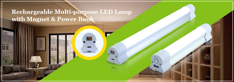 Magnetic multifunctional portable USB rechargeable Led emergency work light powerbank function