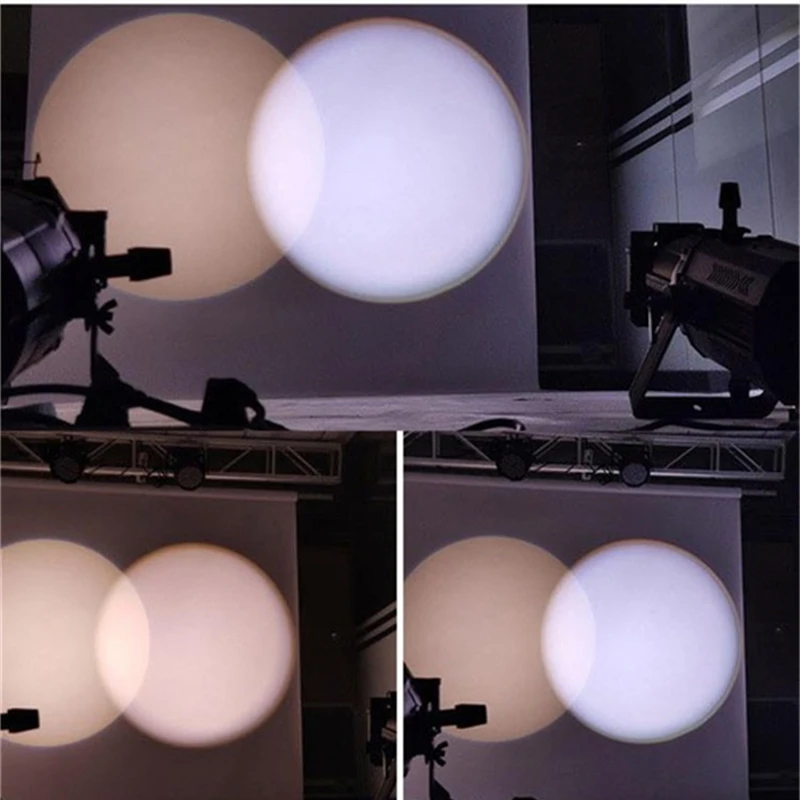 200W LED Ellipsoidal profile spotlight Cold Warm 3200K/6500K White COB Theatrical Studio Gobo Leko Spot light for wedding party