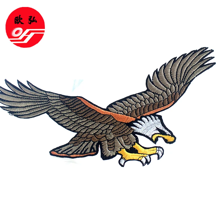 High quality patches custom embroidery birds patch embroidery for clothing