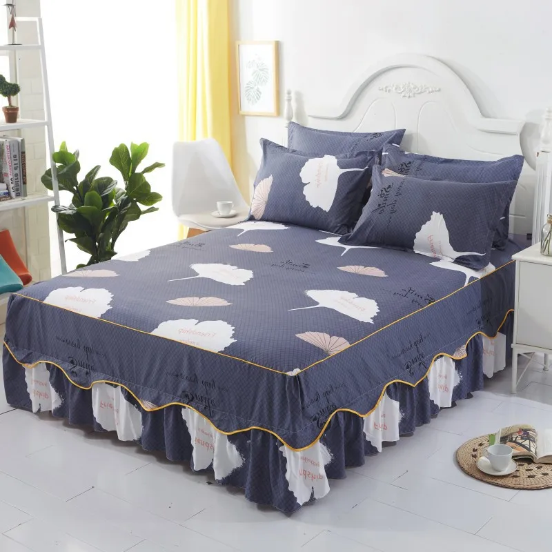Hot Selling Pure Cotton Luxury Bedding Skirt Sheet with Bed Skirt