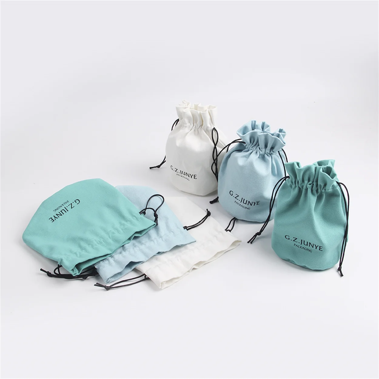 How Selling New Fashion brand logo cotton drawstring velvet wedding dust tarot bags jewelry pouches party Jewelry Bag Gift Pouch