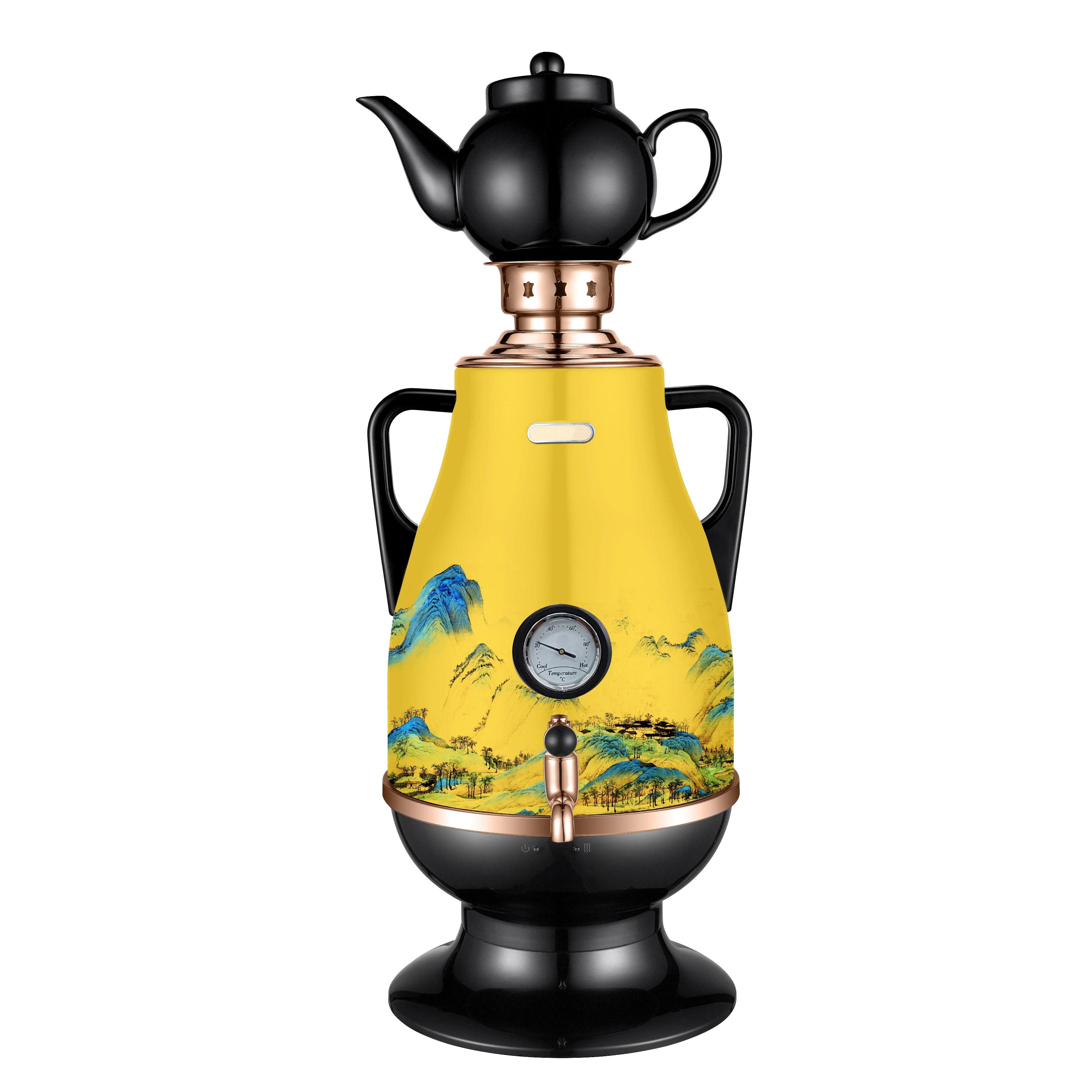 5L  Landscape painting Water Heater Tea Maker Turkish Electric Samovar