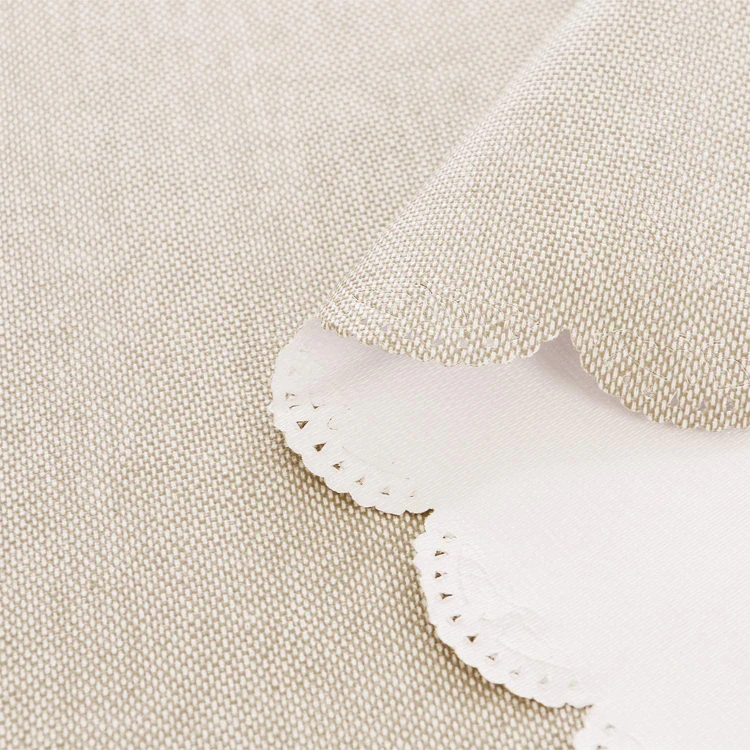 2023 dining room solid beige style waterproof household eco-friendly PVC/PEVA+nonwoven oil resistant  table cloth