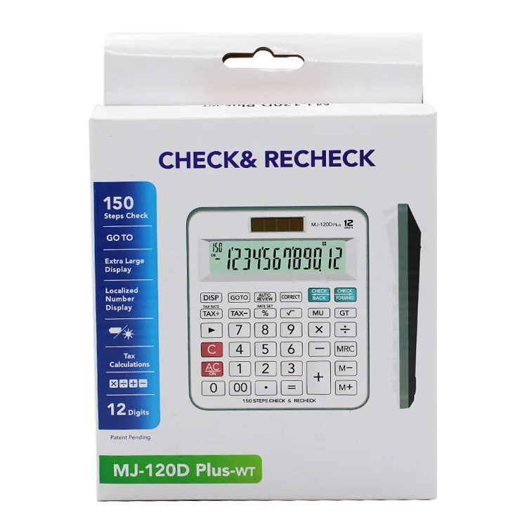 Promotion Big Button 12 digit Dual Power Desktop Calculator