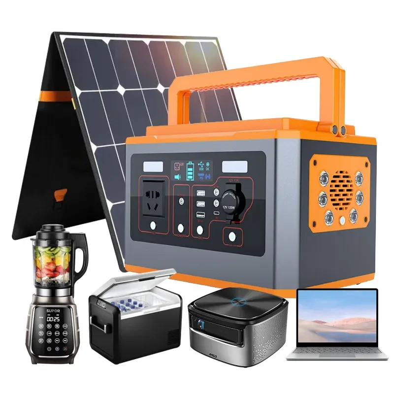 Original Factory Solar Generator AC/DC Outlets Backup Lithium Battery Home Energy Storage Supply Outdoor Portable Power Station