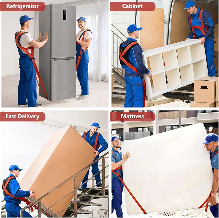 Furniture Moving Straps, Lifting and Moving System, Anti-Slip Adjustable Lifting Straps Dolly for Move and Carry Furniture