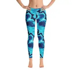 OEM Custom Super Soft Seamed Women Tight Leggings Double Brushed Tie Dye Leggings