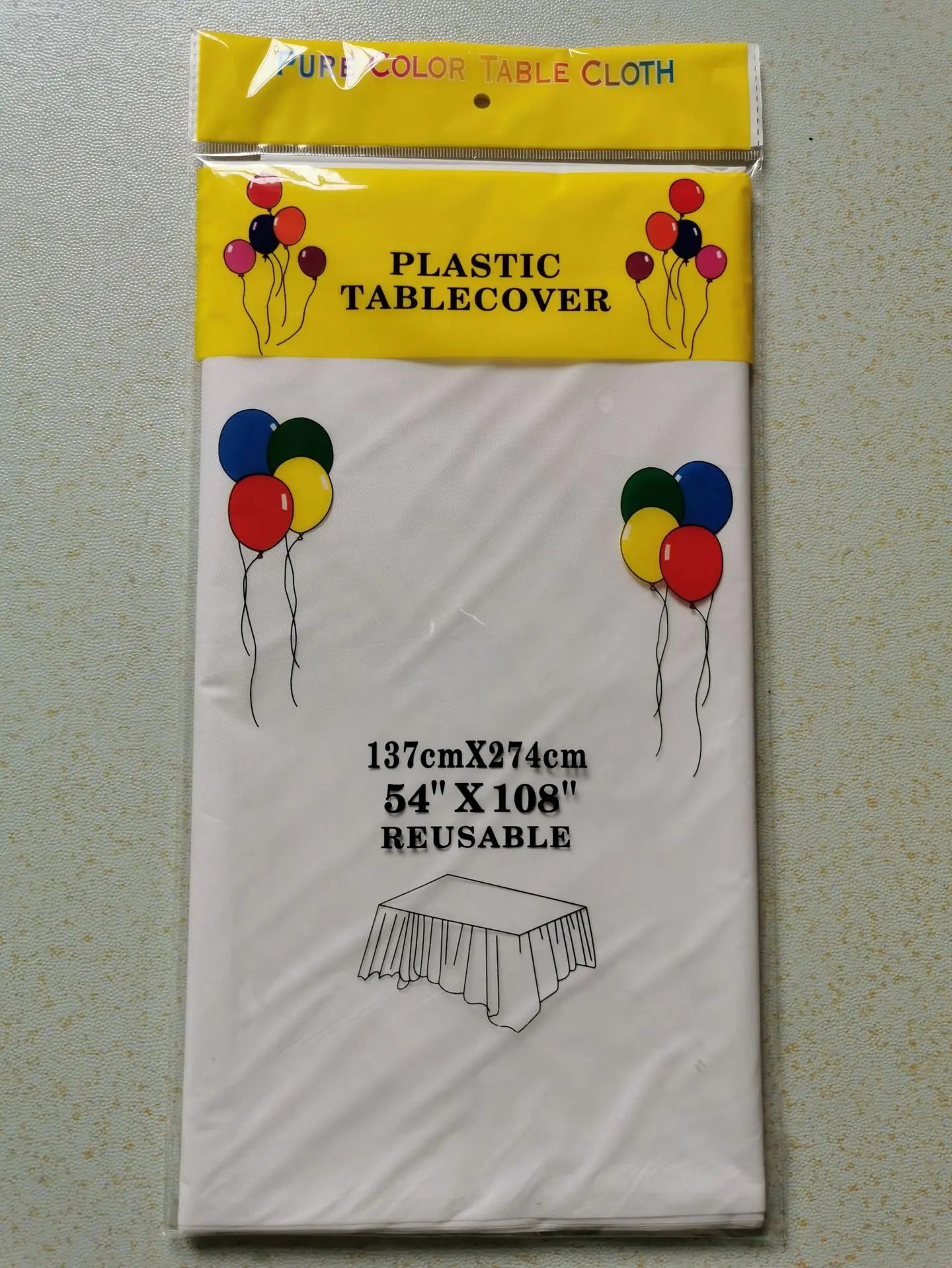 Plastic disposable  table covers  water and oil proof, Biodegradable table cloths for party events