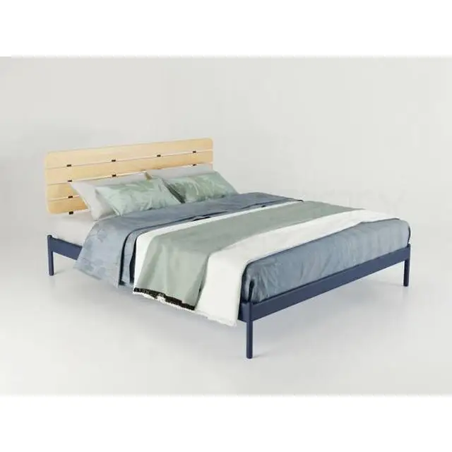 Современная мебель для спальни, гостиница, железная кровать для 2 человек, стальная металлическая односпальная кровать