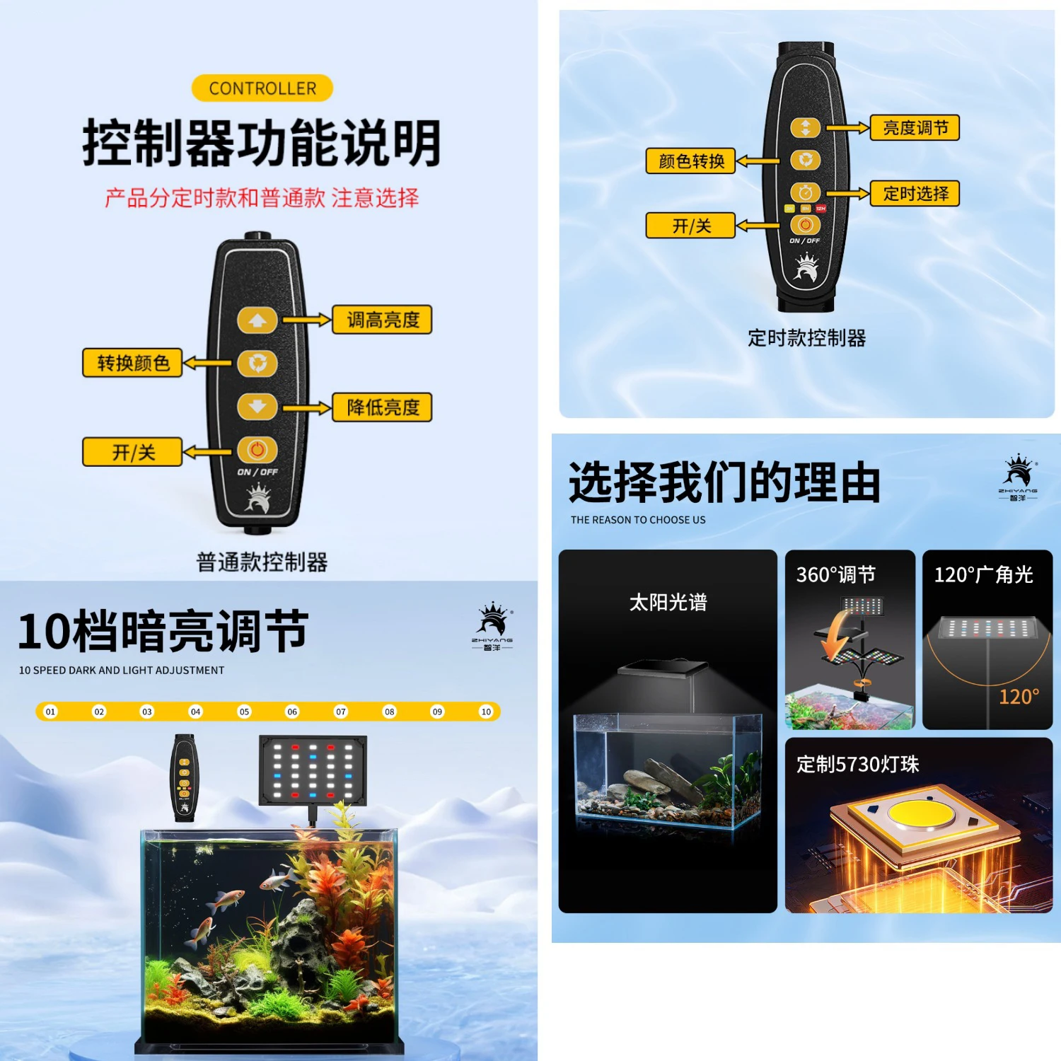 Hot Sale USB LED Clip On Aquarium Led  Aquatic Plant Lamp For Freshwater Seawater Fish Tank