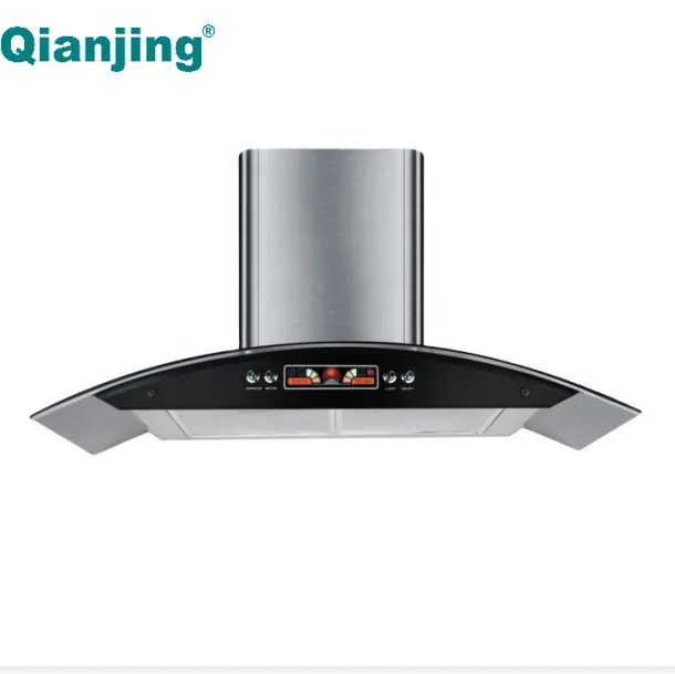 120V Big size strong power smoke exhaust hood cook hoob ductless range hood