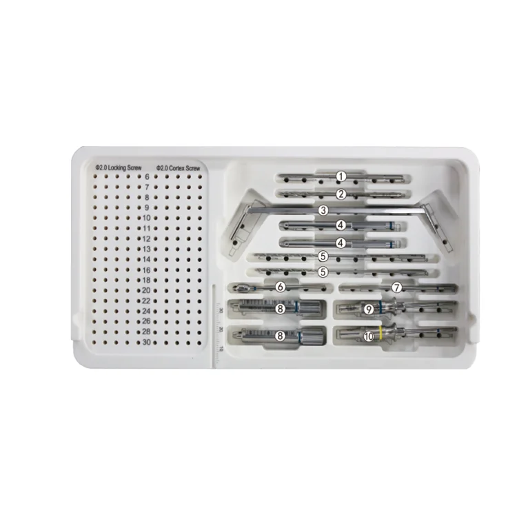 
Orthopedic surgery Operation 2.0 Series Mini Locking Plate Instrument Set and tools 
