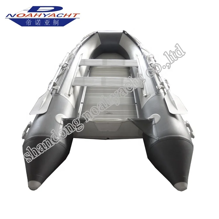 6 person aluminum floor inflatable boat with outboard motor