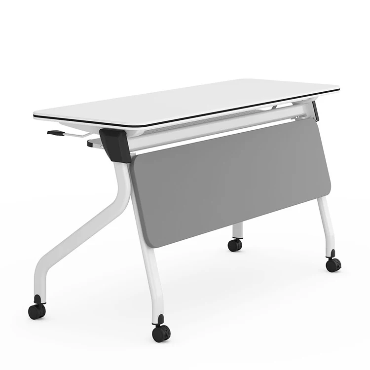 Stackable Speech Desk Design Office Meeting Training Table With Wheels