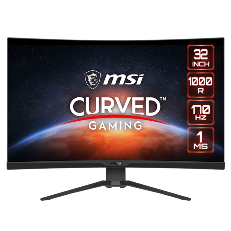 MSI G322CQP 32 Inch Curved VA 2K Monitor with 2560 x 1440 (WQHD) Panel Resolution 170Hz 1ms 115.4% of SRGB Desktop Monitor