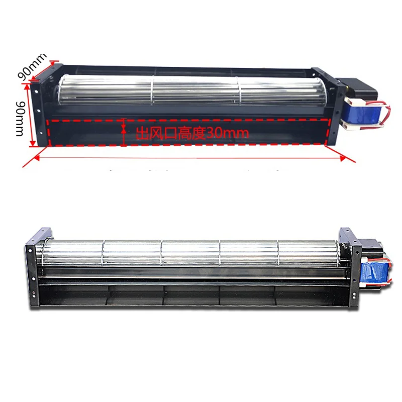 
Low noise ac dc cross flow fan custom mini 12V 24V air conditione tangential fans 