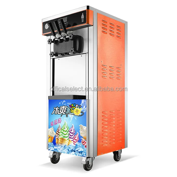 Commercial 3 Flavor Soft Ice Cream Machine For Sale